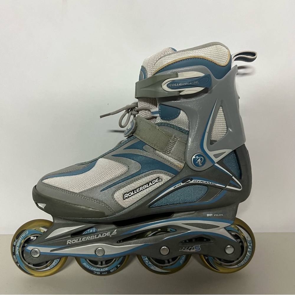 Rollerblade Women's Gray & Blue Inline Skate - Supportive Fitness Skate